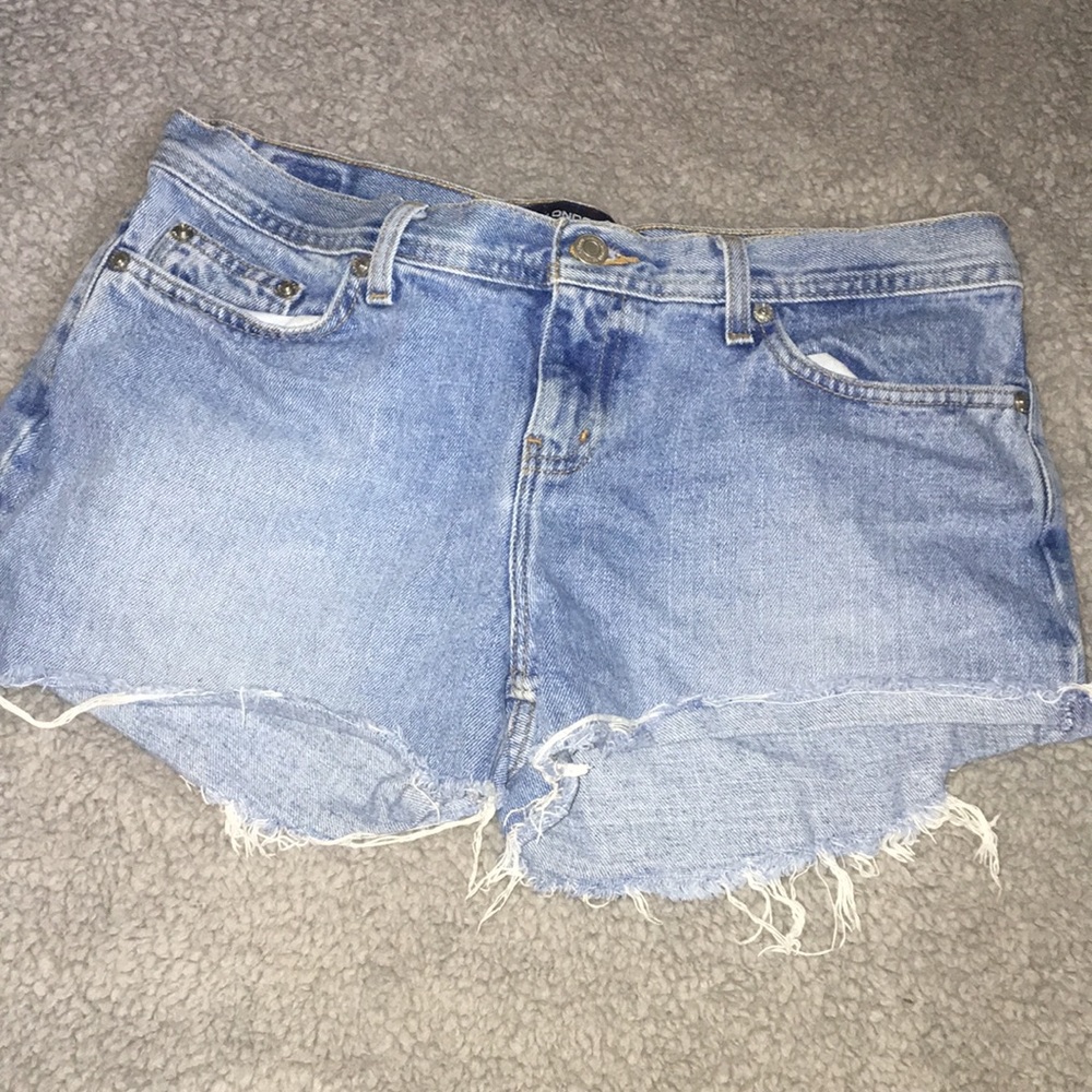 Vintage distressed denim shorts
